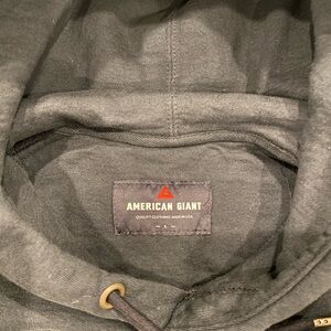 American Giant Men's Charcoal Hoodie